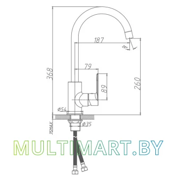 Смеситель Haiba HB70505-3 картинка 2